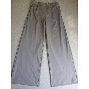 Halara Pants Medium Pleated Trouser Wide Leg Performance Stretch Office New